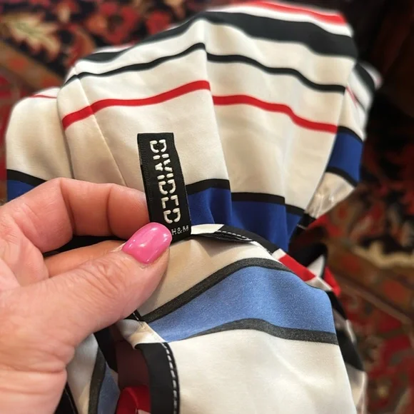 Divided/ H&M only used once size 4 mini dress red white and blue - Picture 6 of 6
